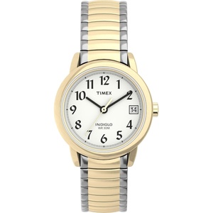 Timex Women’s Easy Reader Watch(Two-Tone/Two-Tone/White/B/25mm)