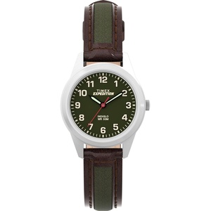 Timex Women’s Expedition Metal Field Mini 26mm Watch(Brown/Green)