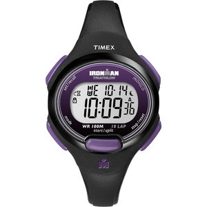 Timex Women’s Ironman Triathlon Essential 34mm Watch(Black/Purple)