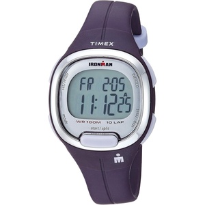 Timex Women’s Ironman Triathlon Transit 33mm Resin Strap Watch(Purple/Silver-Tone)