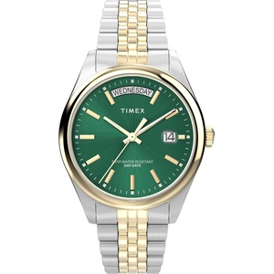 Timex Women’s Legacy 36mm Watch(Two-Tone/Green/Two-Tone)