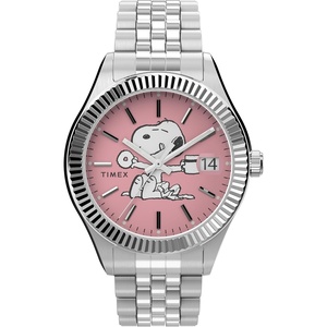 Timex Women’s Peanuts x Waterbury Legacy Watch(Pink/Silver)