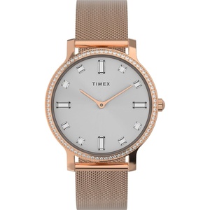 Timex Women’s Transcend 34mm Watch(Rose Gold-Tone/Silver-Tone/Rose Gold-Tone)