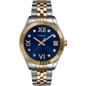 Timex Women’s Waterbury Legacy 34mm Watch(Two-Tone/Blue Crystals)