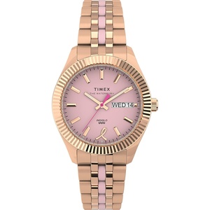 Timex Women’s Waterbury Legacy Boyfriend 36mm Watch(Pink/Gold)