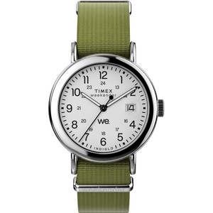 Timex X Peanuts Unisex Weekender 36mm Watch(Green/Silver-Tone/White)