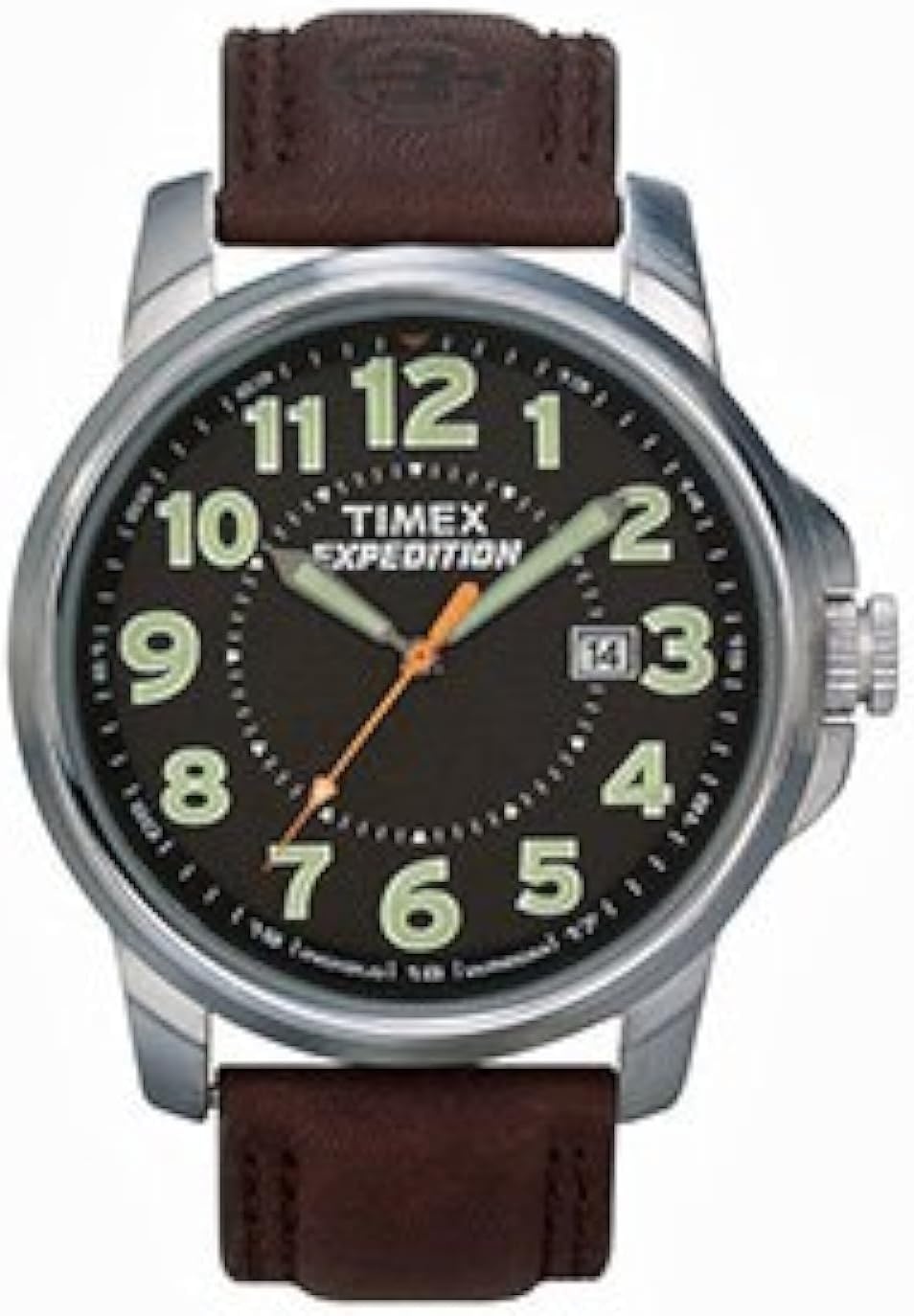 image:imageTimex Expedition Metal Field 40mm Mens Analog Watch Luminous Hands 24 Hour Time Quick Date Function Rugged Outdoor Watch 50M Water ResistanceBrownBlack