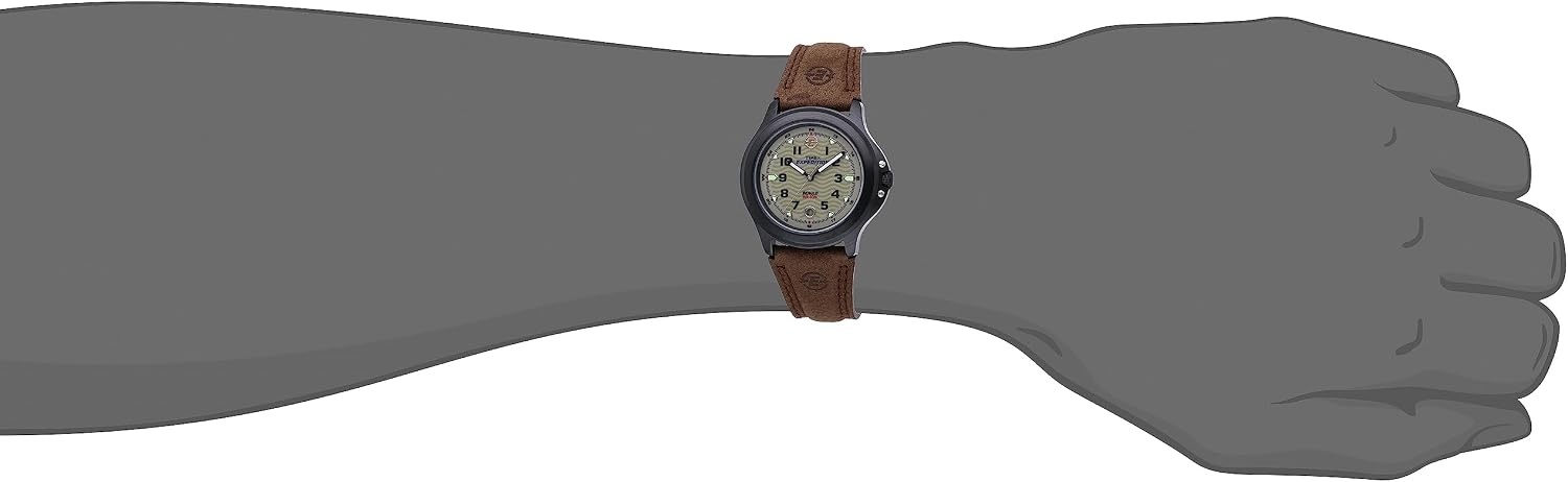 image:imageTimex Expedition Metal Field 40mm Mens Analog Watch Luminous Hands 24 Hour Time Quick Date Function Rugged Outdoor Watch 50M Water ResistanceBrownGreenGray