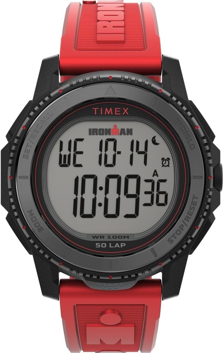 image:imageTimex Mens Adrenaline 46mm WatchRedDigitalBlack