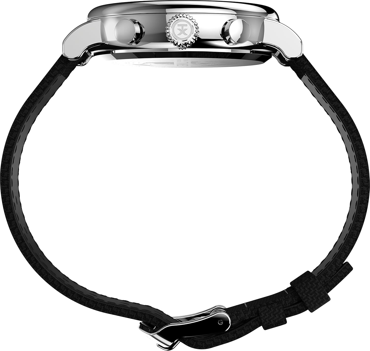 image:imageTimex Mens Chronograph 41mm WatchBlackBlackSilverTone