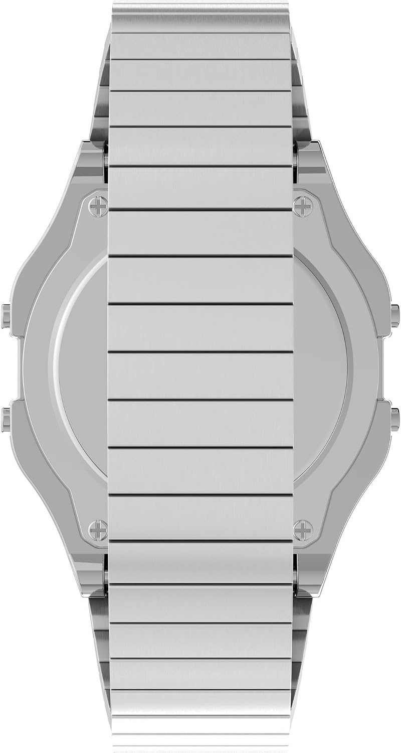 image:imageTimex Mens Classic Digital 34mm WatchStainless SteelDigital SilverSilverTone