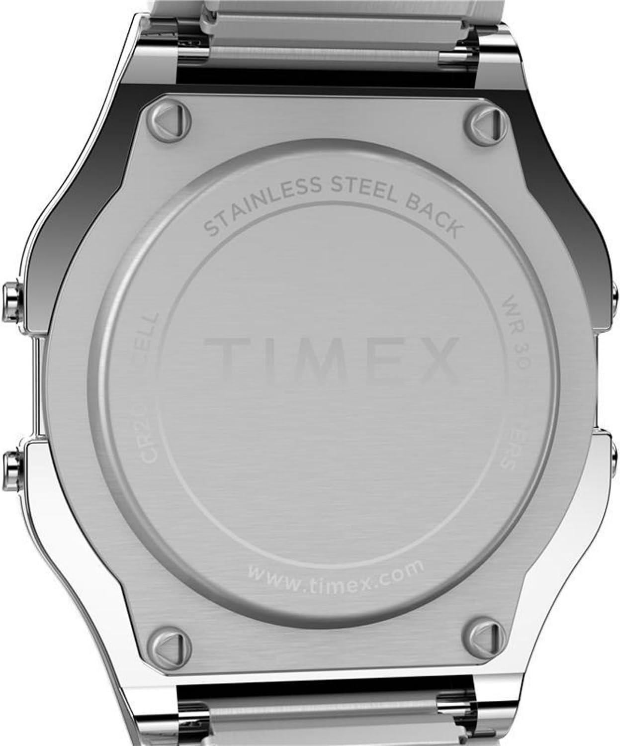 image:imageTimex Mens Classic Digital 34mm WatchStainless SteelDigital SilverSilverTone