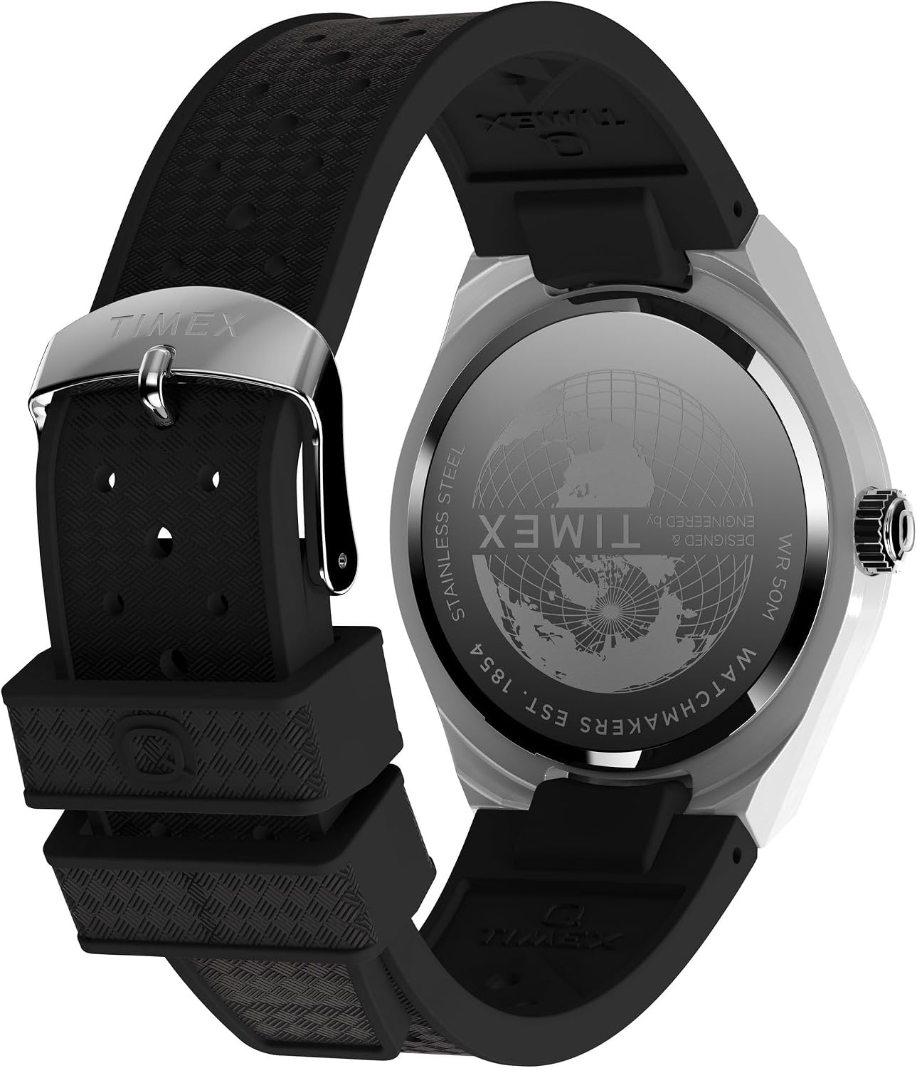 image:imageTimex Mens Continental 39mm WatchBlackSilverTone