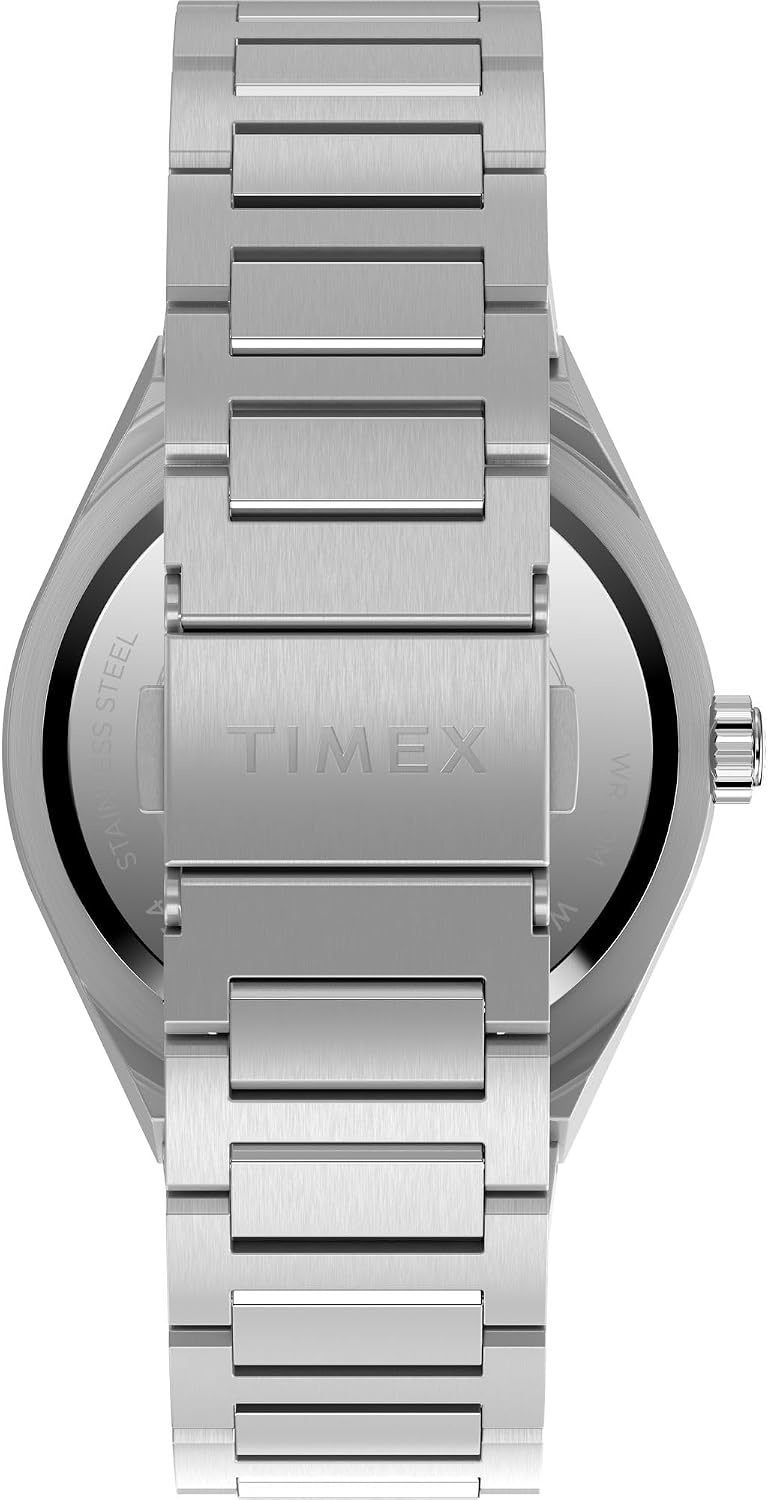image:imageTimex Mens Continental 39mm WatchSilverToneBlack