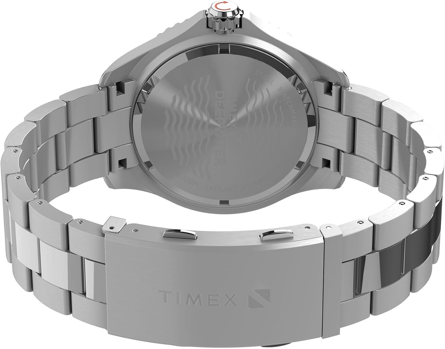 image:imageTimex Mens Deep Water Meridian 44mm WatchStainless SteelStainless SteelBlack