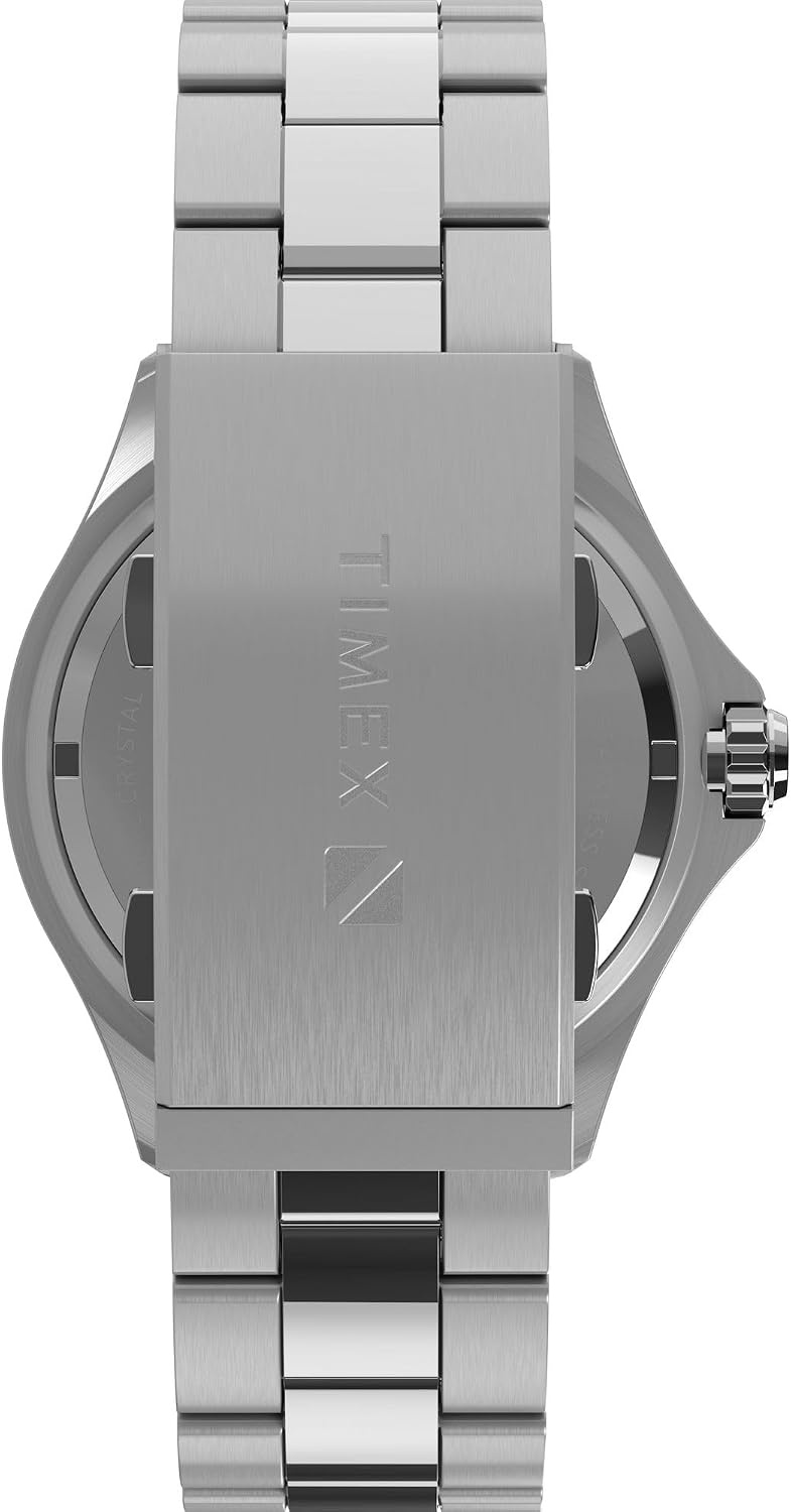 image:imageTimex Mens Deep Water Meridian 44mm WatchStainless SteelStainless SteelBlack
