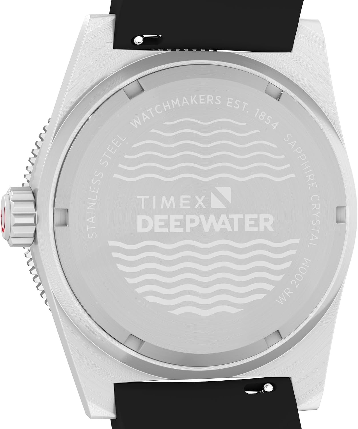 image:imageTimex Mens Deep Water Reef 41mm WatchBlackStainless SteelBlackRed