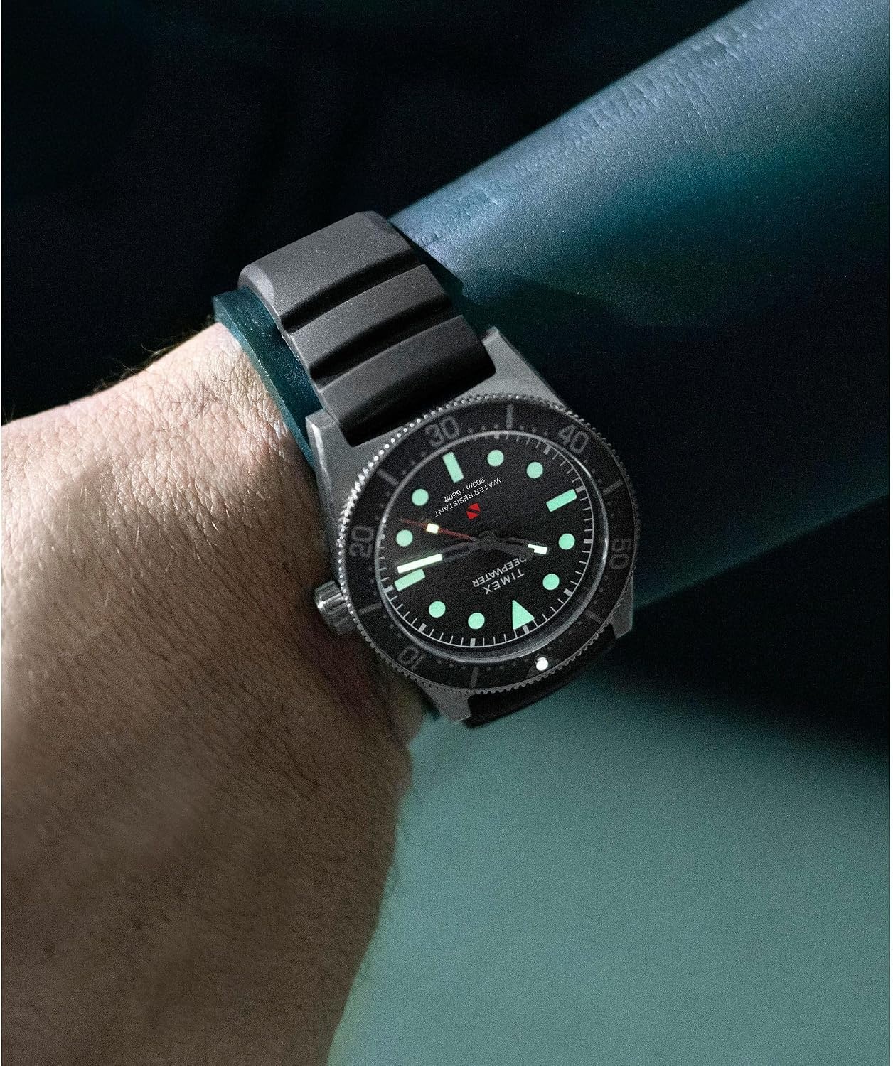 image:imageTimex Mens Deep Water Reef 41mm WatchBlackTitaniumBlack