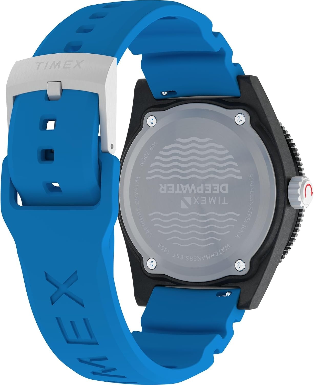 image:imageTimex Mens Deep Water Reef 41mm WatchBlueStainless SteelBlack