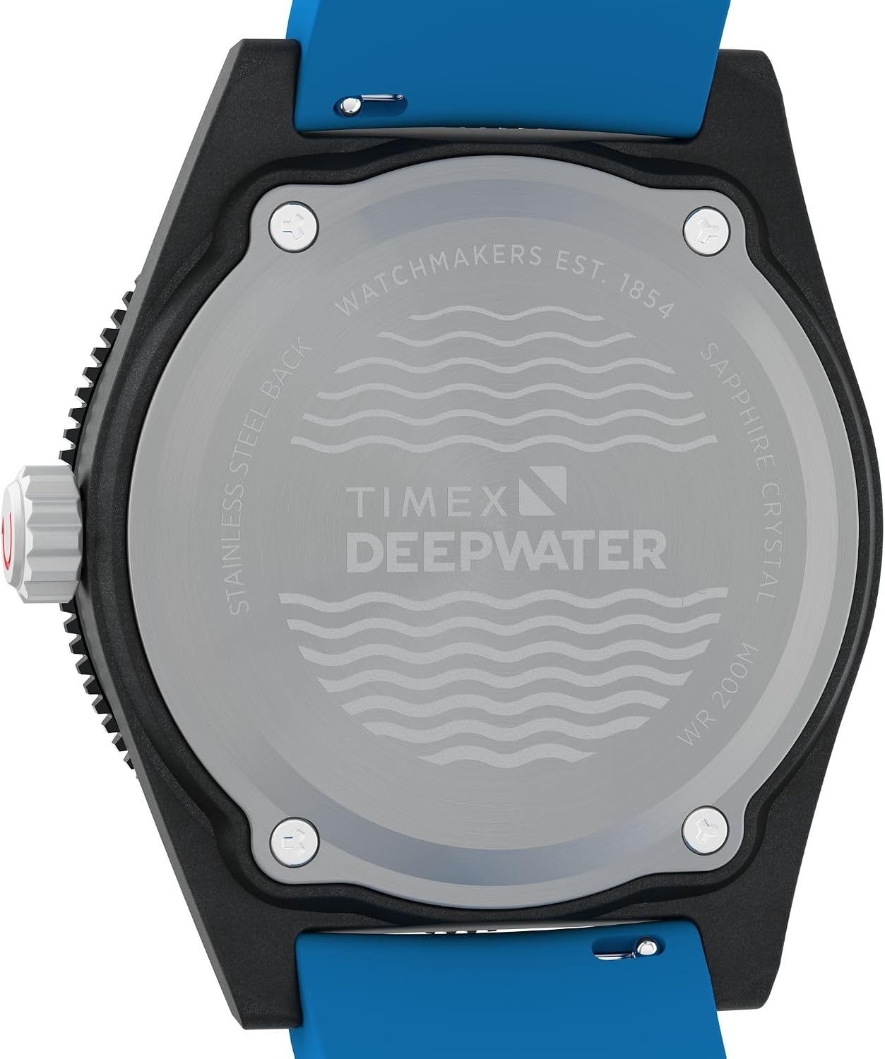 image:imageTimex Mens Deep Water Reef 41mm WatchBlueStainless SteelBlack