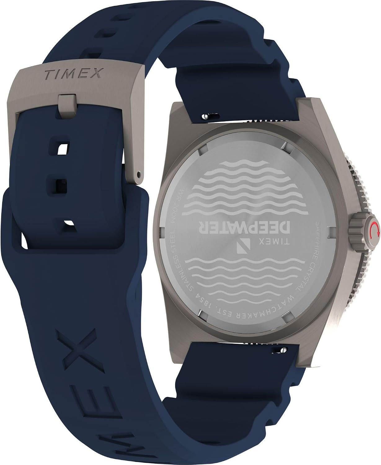 image:imageTimex Mens Deep Water Reef 41mm WatchBlueTitaniumBlack