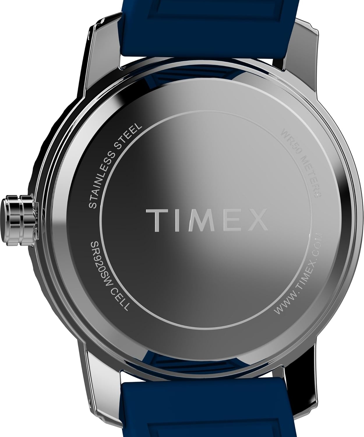 image:imageTimex Mens Dress 41mm Watch Blue Strap Blue Dial Stainless Steel CaseBlueBlueStainless Steel