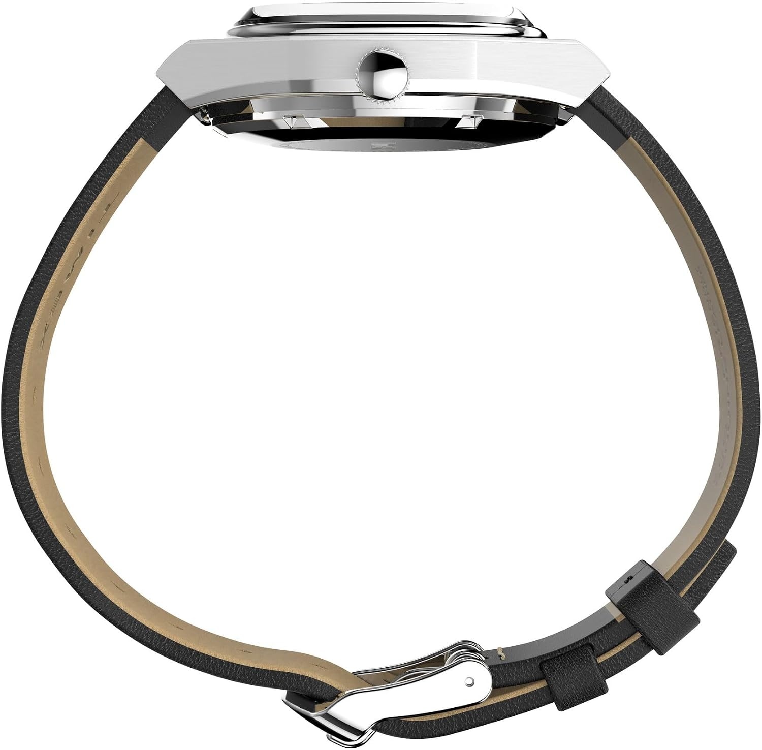 image:imageTimex Mens E Line 34mm WatchBlackStainless SteelBlack