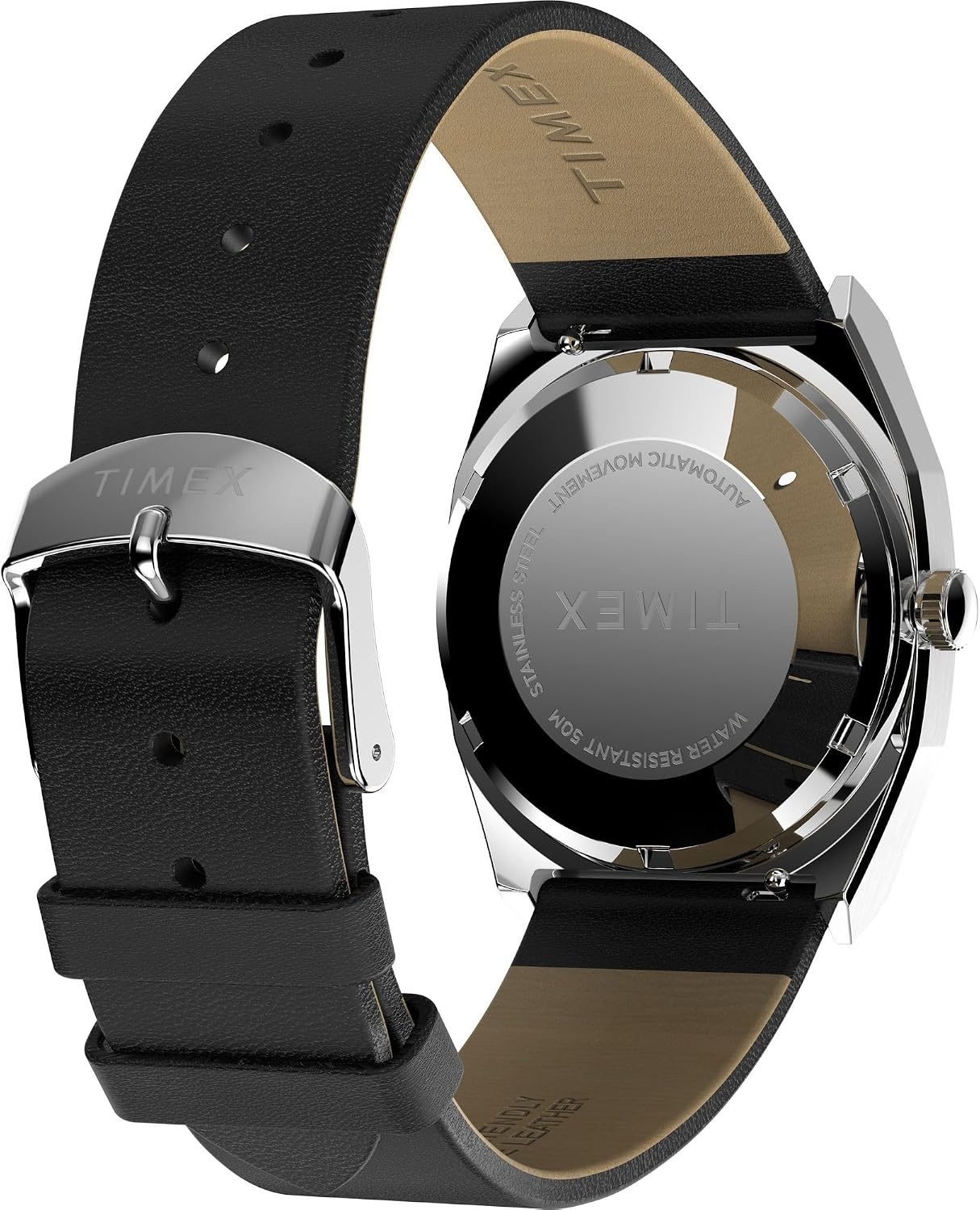 image:imageTimex Mens E Line 34mm WatchBlackStainless SteelBlack