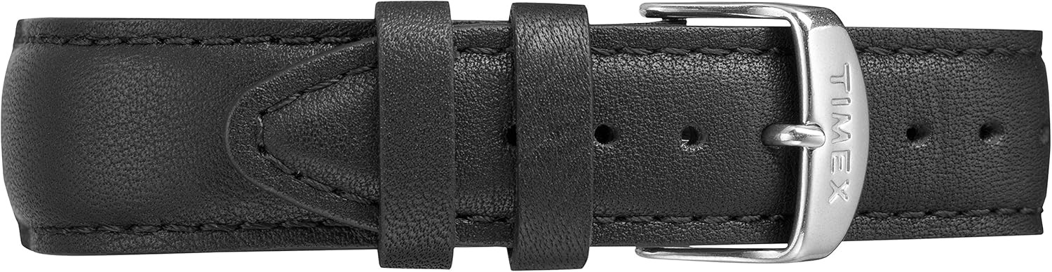 image:imageTimex Mens Easy Reader Date Leather Strap WatchBlackTwoTone