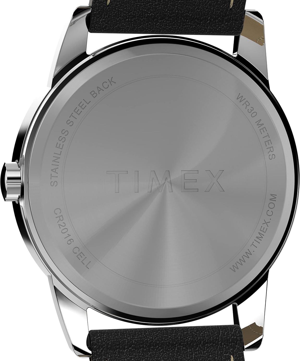 image:imageTimex Mens Easy Reader Watch 38mmBlackSilverToneWhite38mm