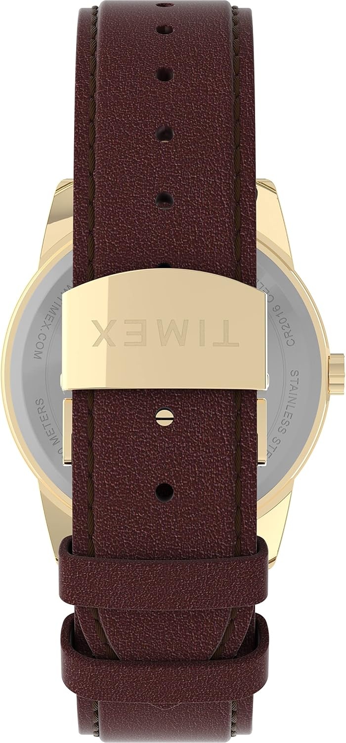 image:imageTimex Mens Easy Reader Watch 38mmBrownGoldToneCream38mm