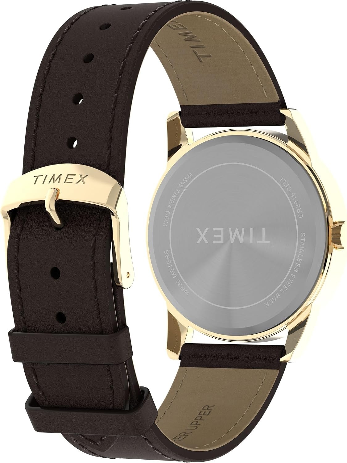 image:imageTimex Mens Easy Reader Watch 38mmBrownGoldToneWhite38mm