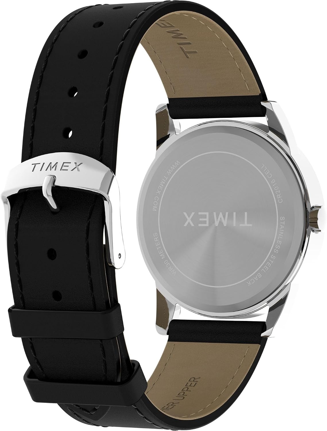 image:imageTimex Mens Easy Reader Watch 38mmBrownSilverToneBlack38mm