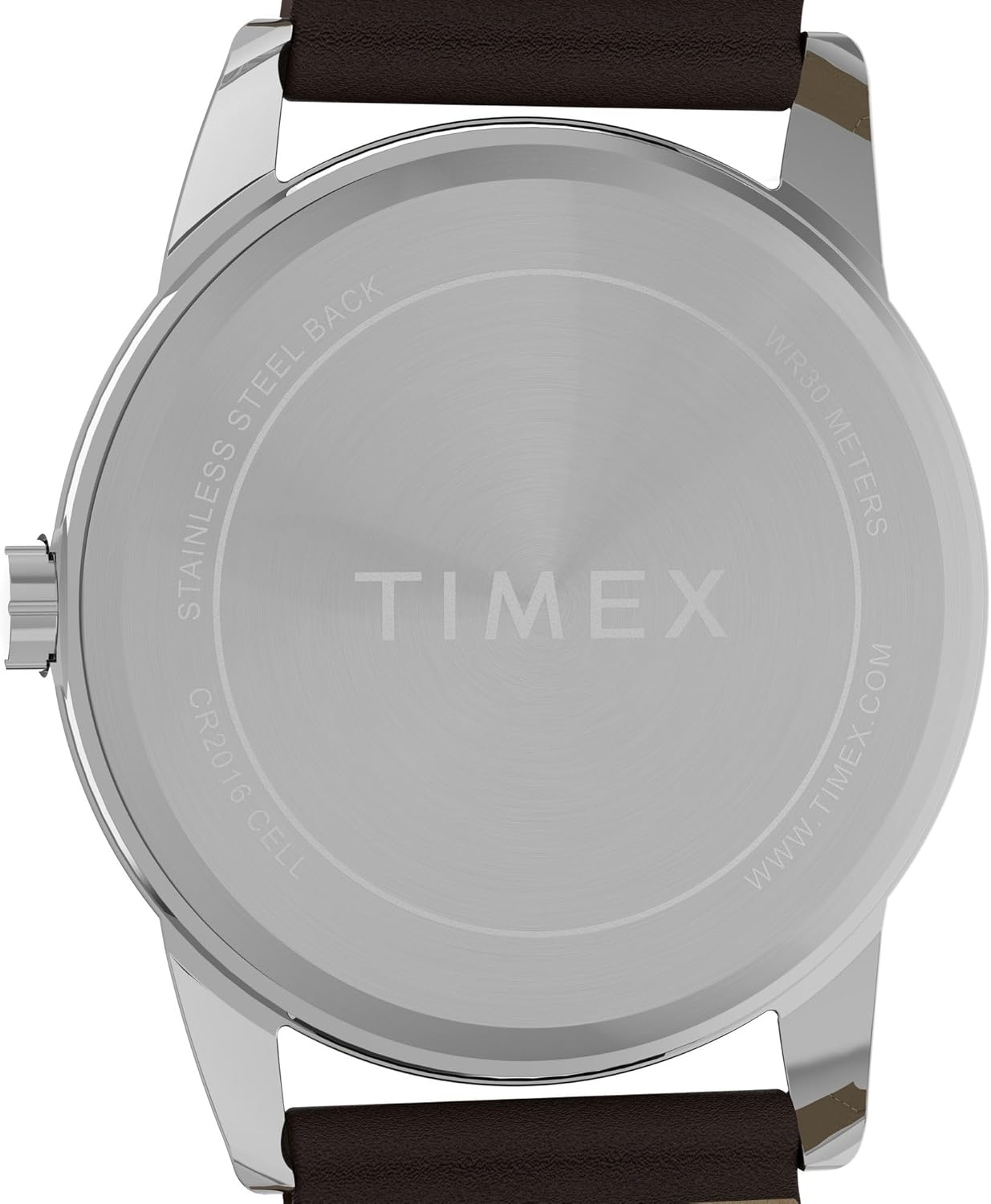 image:imageTimex Mens Easy Reader Watch 38mmBrownSilverToneWhite38mm