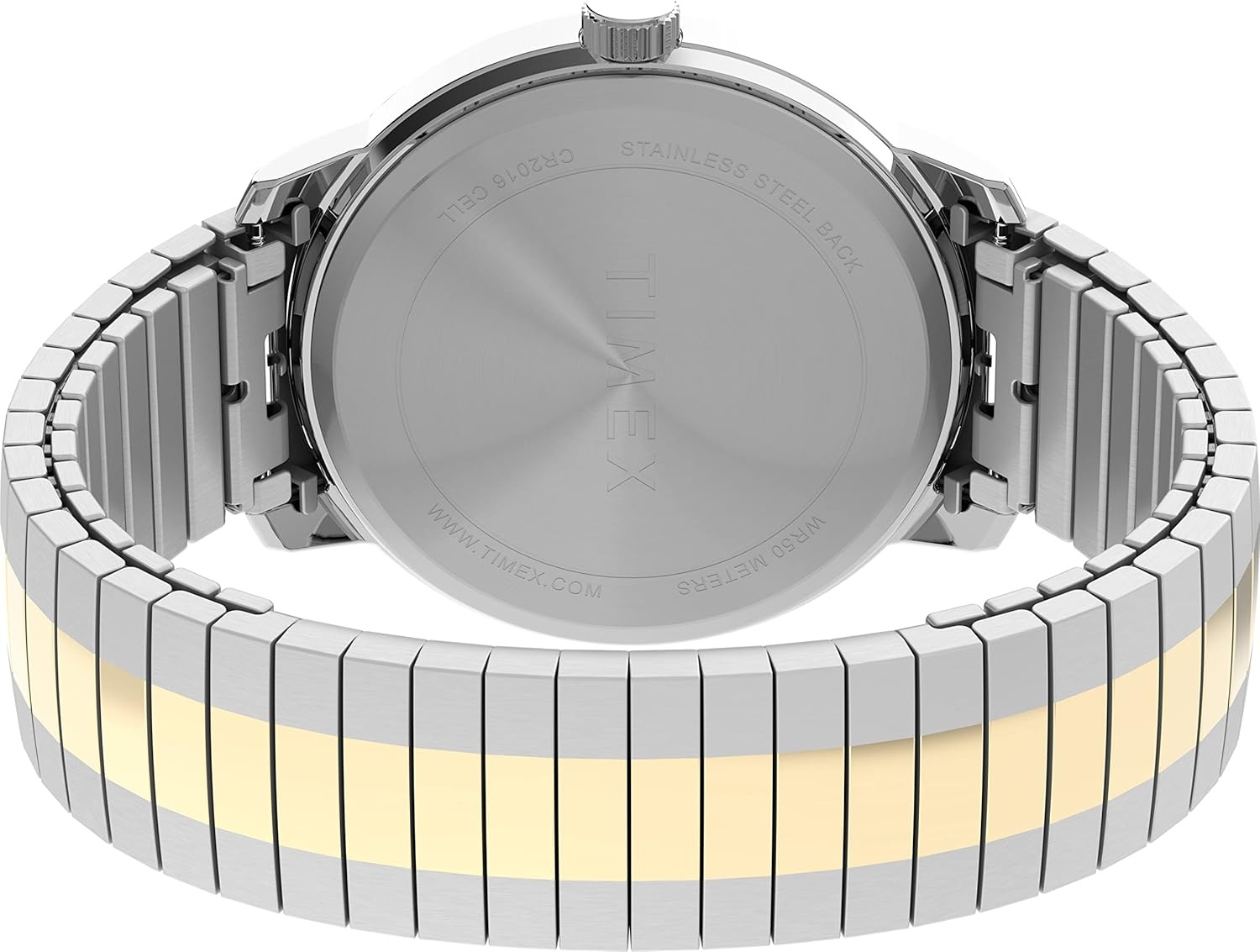 image:imageTimex Mens Easy Reader WatchTwoToneSilverToneCream43mm