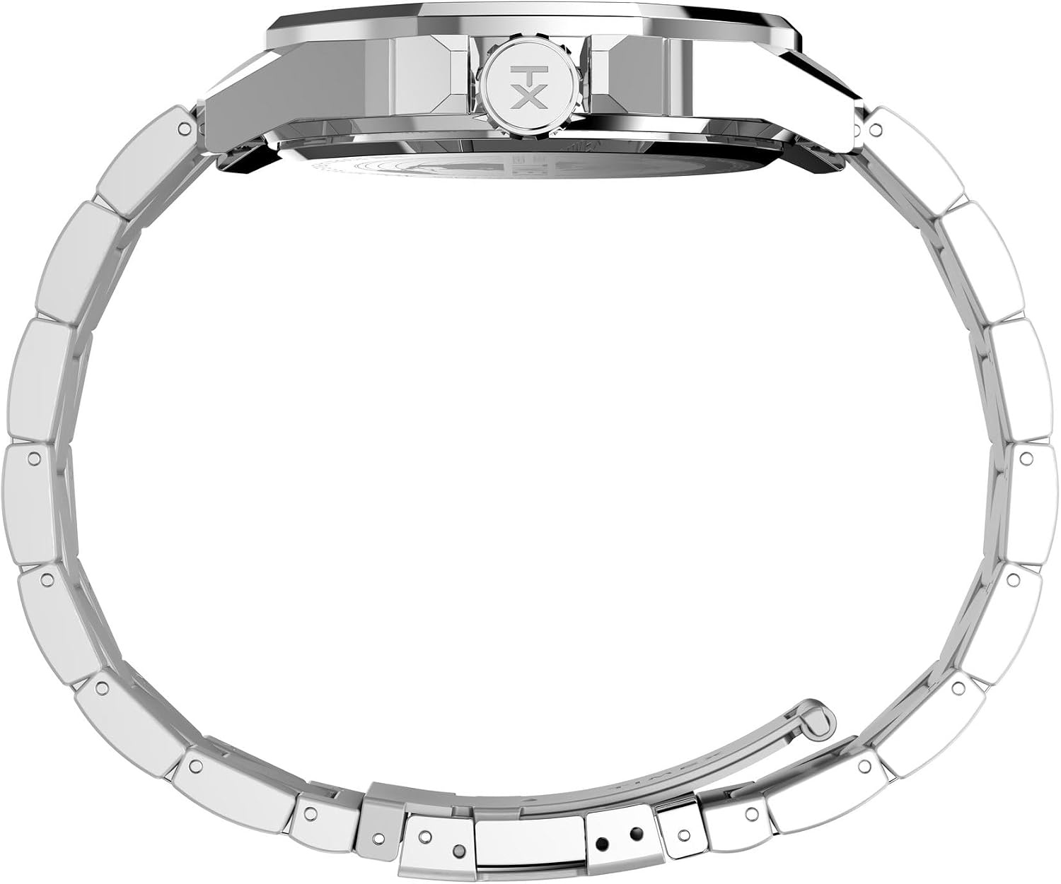 image:imageTimex Mens Essex 46mm Watch Black Link Bracelet Black Dial SilverTone CaseBlackSilverToneBlack
