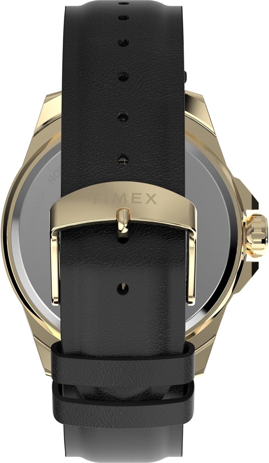 image:imageTimex Mens Essex 46mm Watch Black Strap Black Dial SilverTone CaseBlackWhiteGoldTone