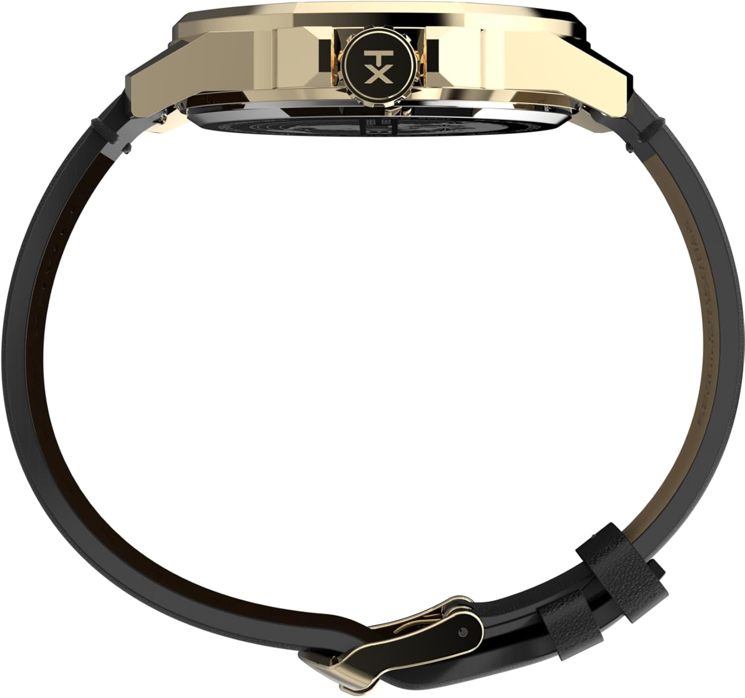 image:imageTimex Mens Essex 46mm Watch Black Strap Black Dial SilverTone CaseBlackWhiteGoldTone