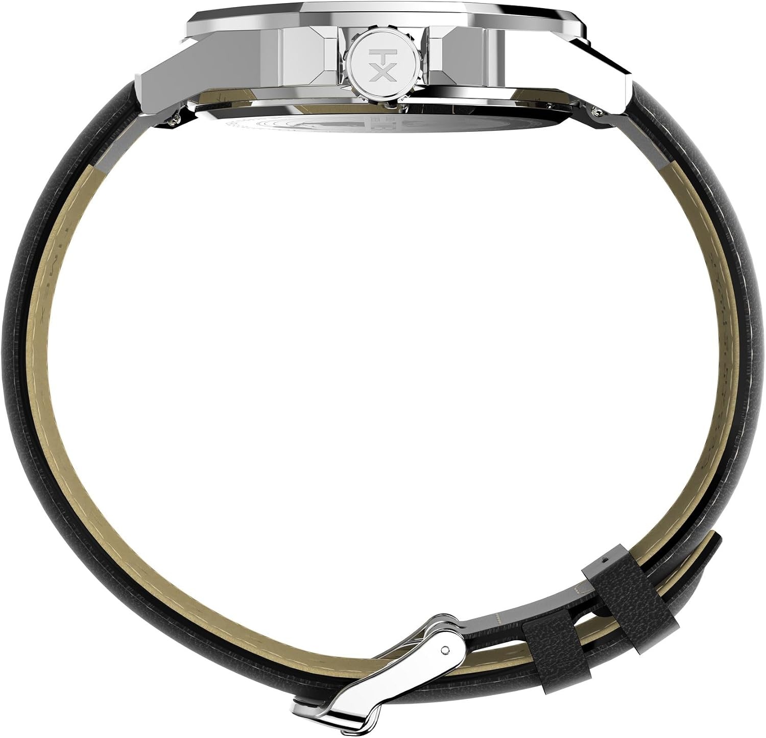image:imageTimex Mens Essex 46mm WatchBlackSilverToneBlack