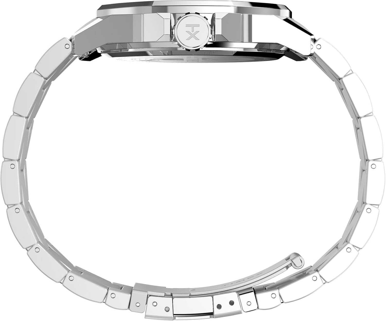 image:imageTimex Mens Essex 46mm WatchStainless SteelSilverToneBlack