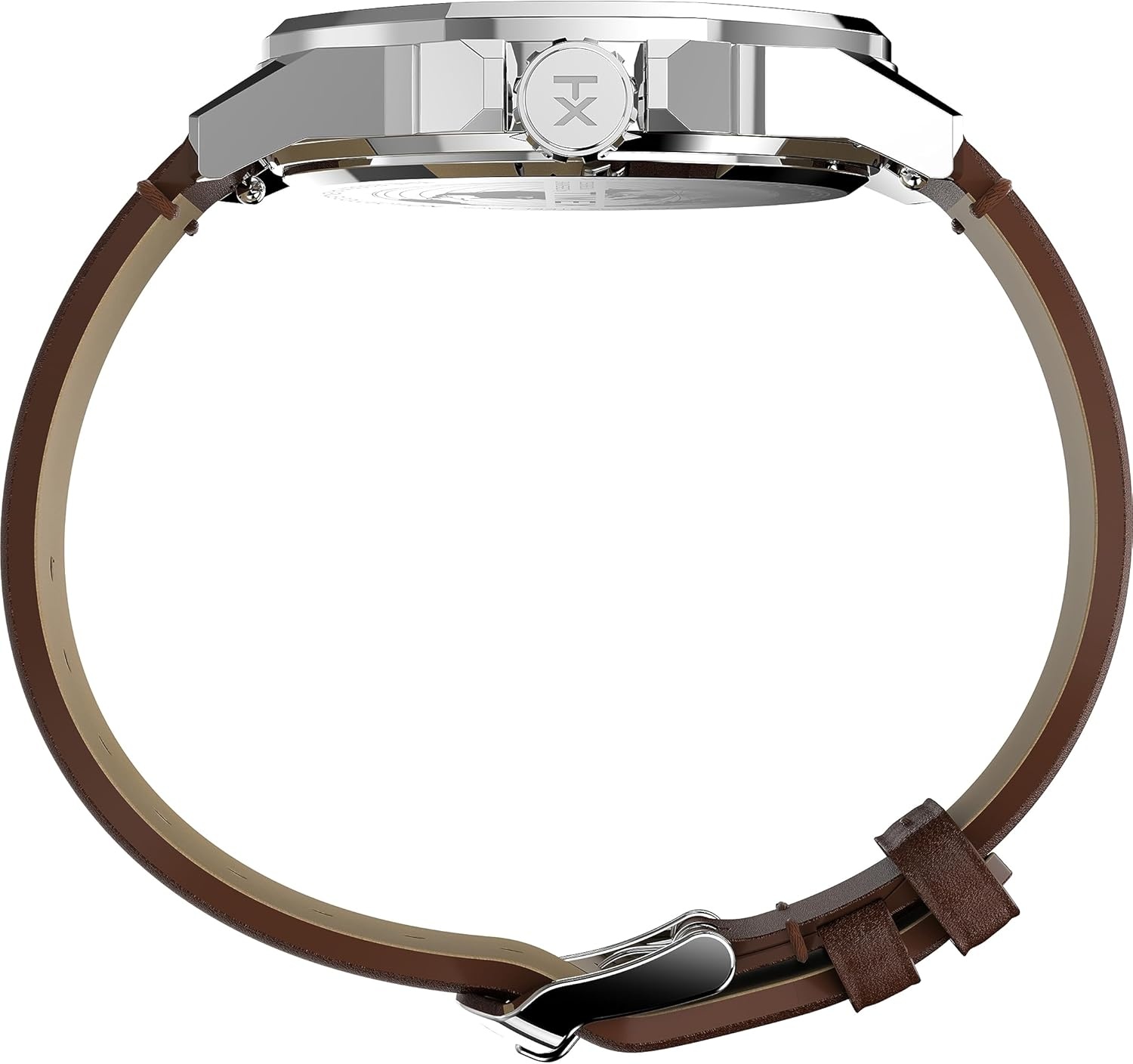 image:imageTimex Mens Essex Avenue DayDate 44mm Quartz WatchBrownGreenSilverTone