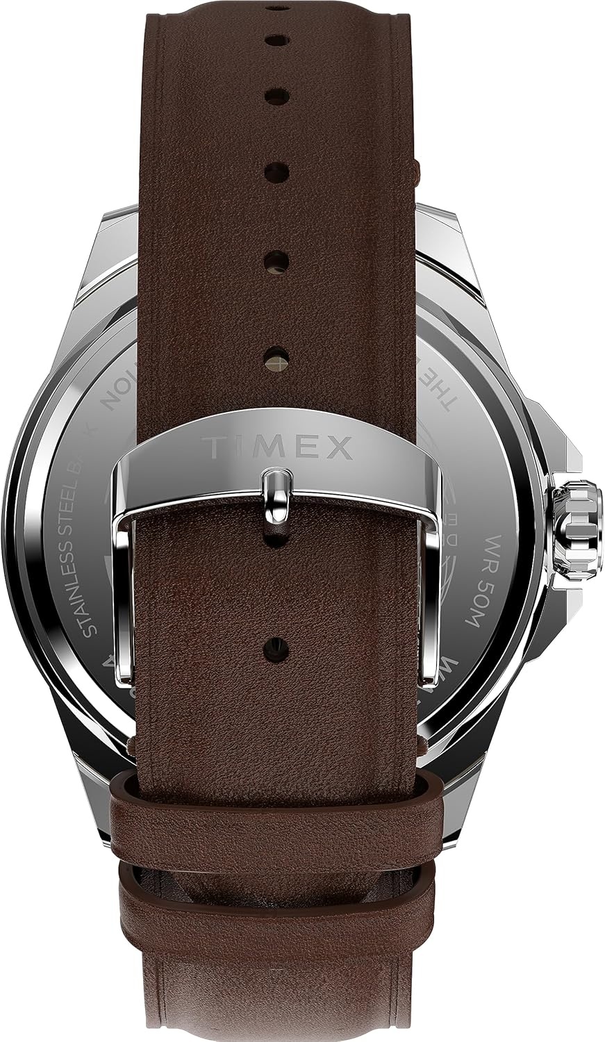 image:imageTimex Mens Essex Avenue DayDate 44mm Quartz WatchBrownGreenSilverTone
