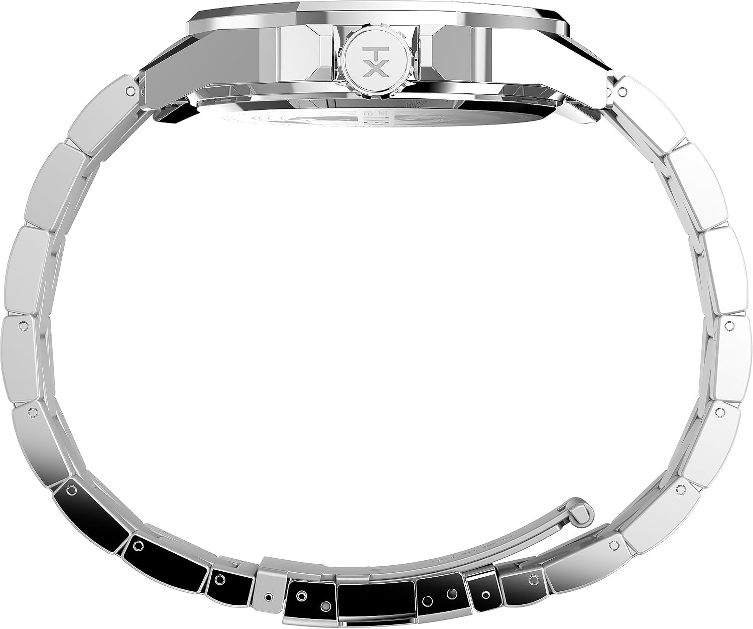 image:imageTimex Mens Essex Avenue DayDate 44mm Quartz WatchStainless SteelGreenSilverTone