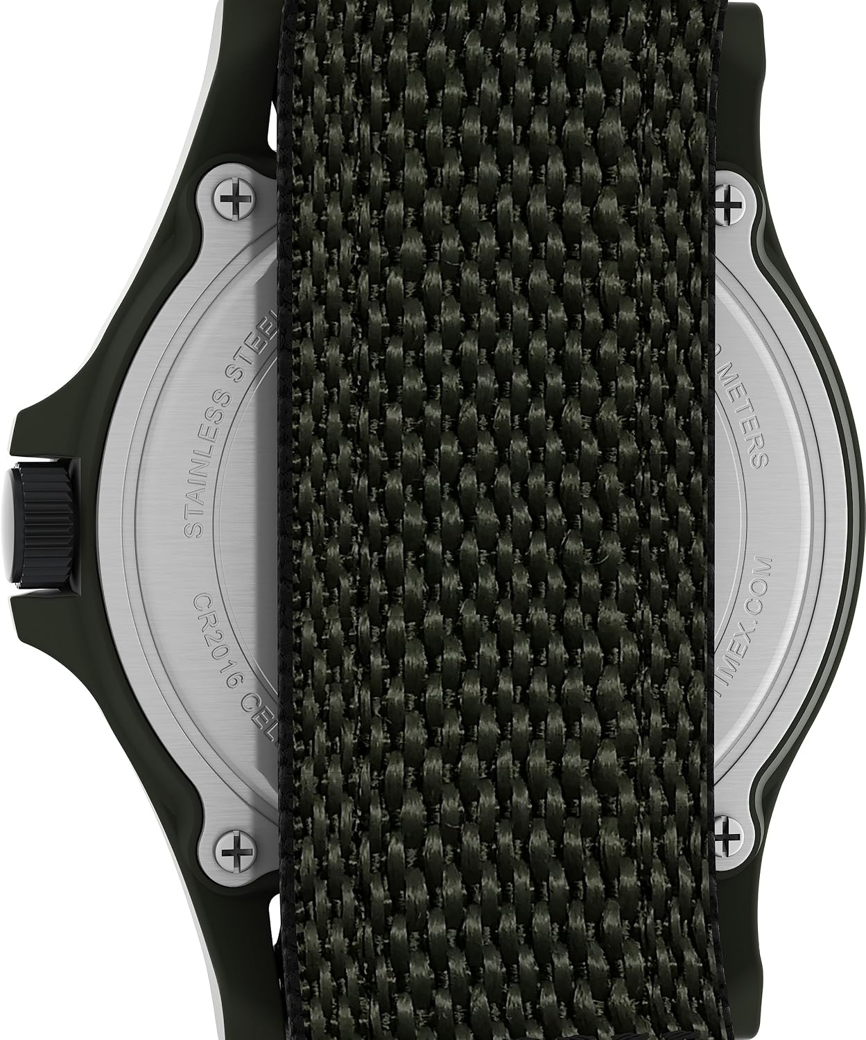 image:imageTimex Mens Expedition Acadia 40mm Watch Black Fastwrap Cream Dial Green Case