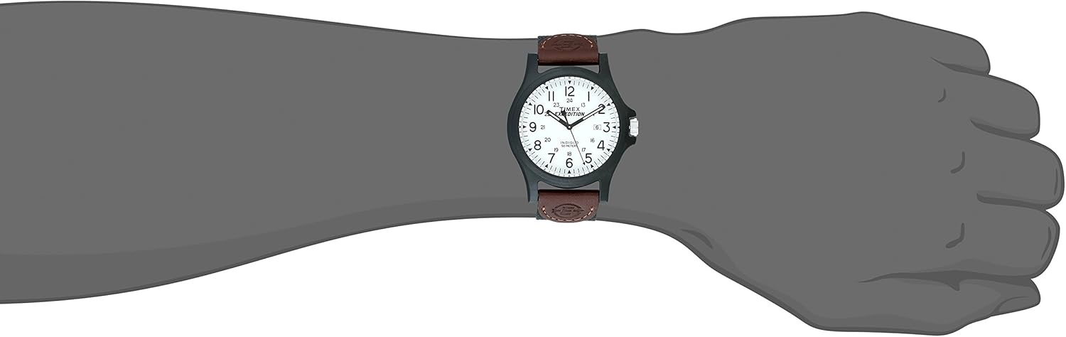 image:imageTimex Mens Expedition Acadia 40mm WatchBlackBrownWhite