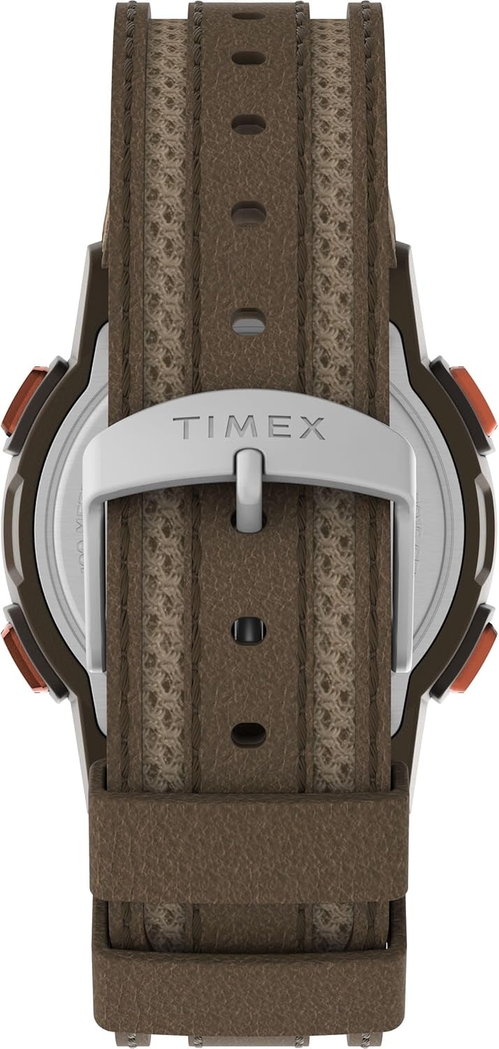 image:imageTimex Mens Expedition CAT5 41mm Watch Green Strap Digital Dial Green CaseBrownDigitalBrown