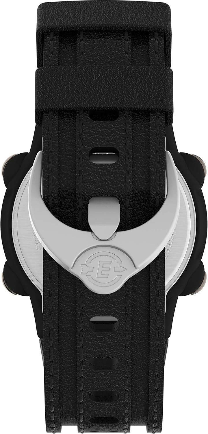 image:imageTimex Mens Expedition Digital CAT 39mm Watch Black Case with Black Fabric amp Leather Strap