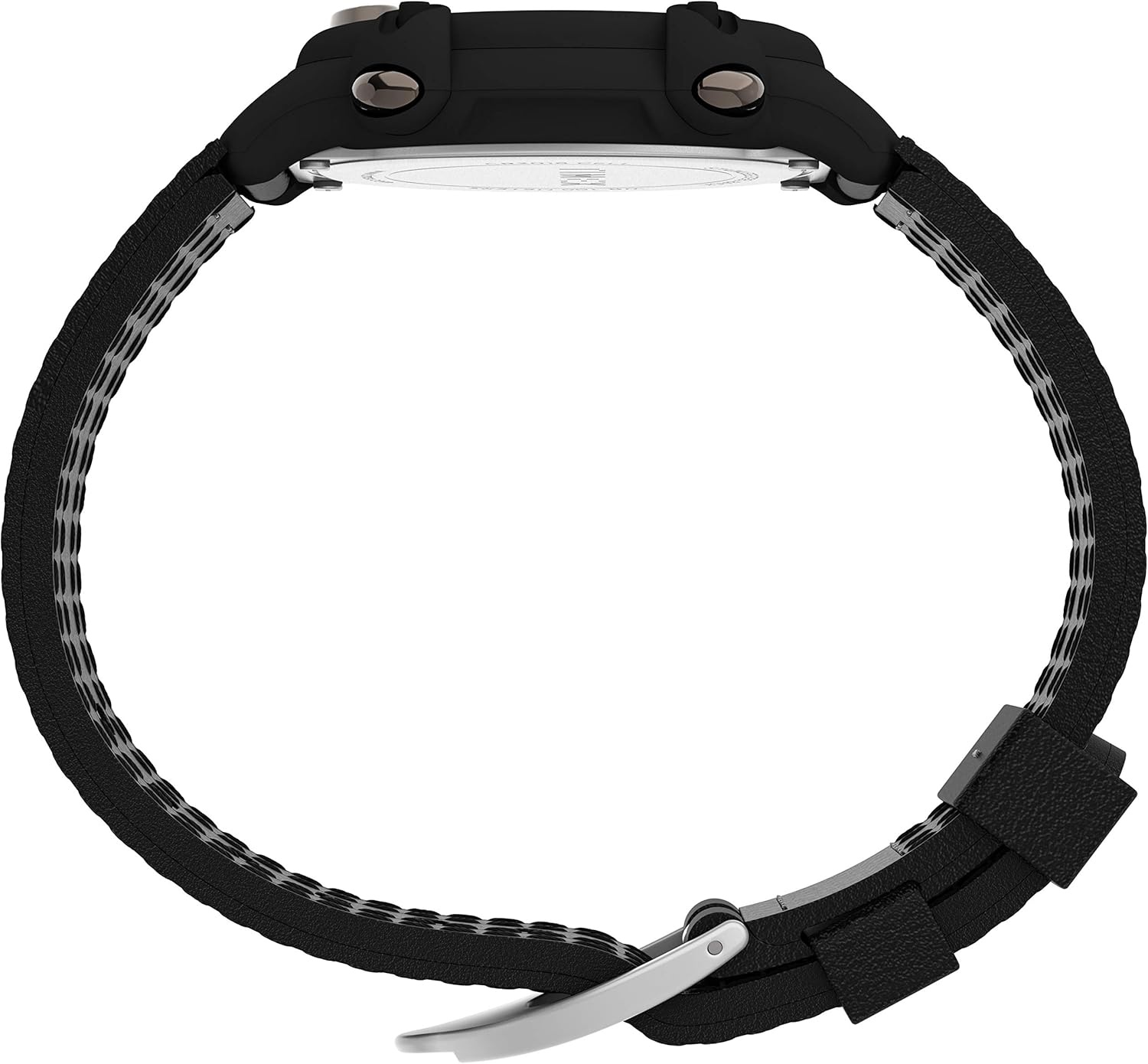 image:imageTimex Mens Expedition Digital CAT 39mm Watch Black Case with Black Fabric amp Leather Strap
