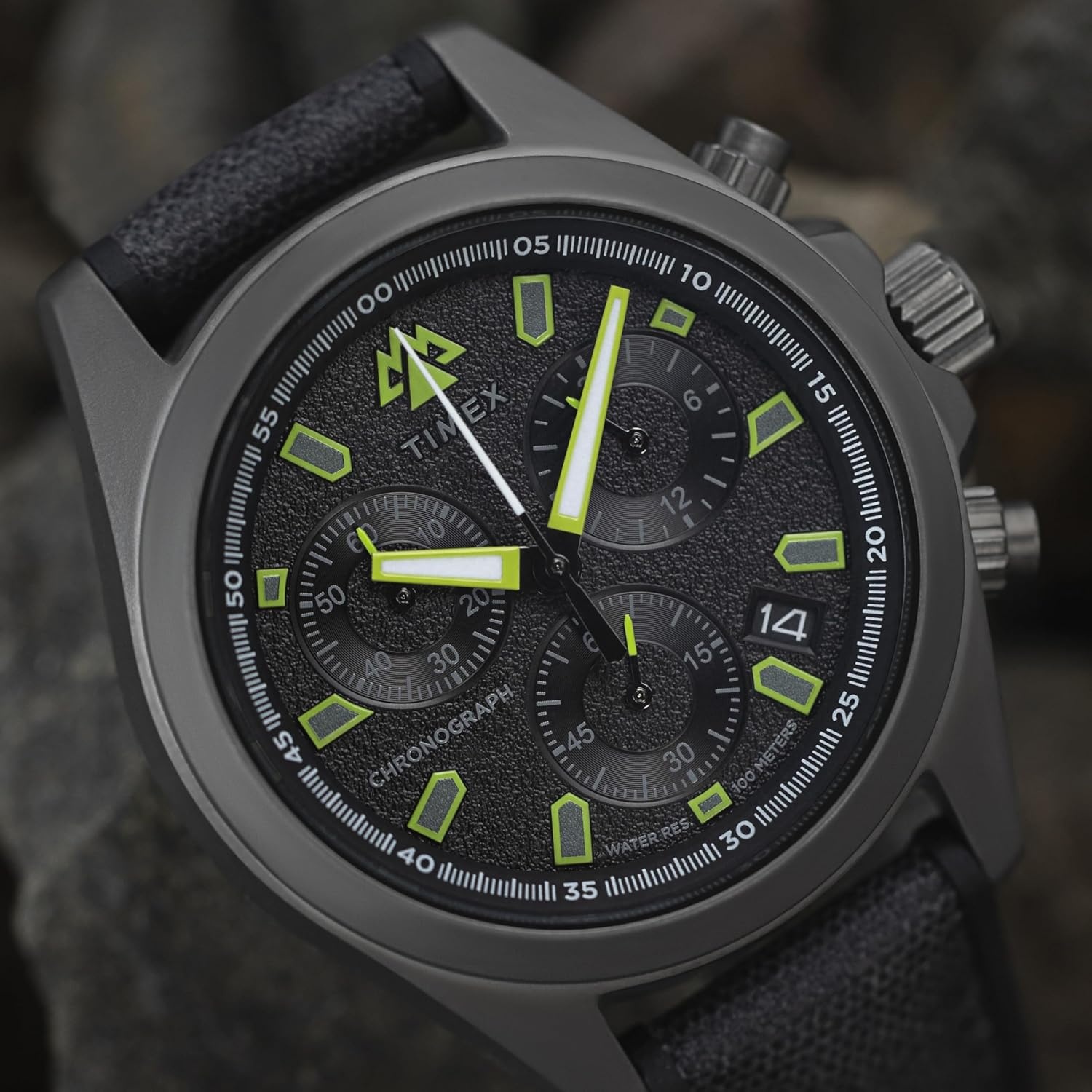 image:imageTimex Mens Expedition North Field Post 43mm WatchBlackBlackTitanium