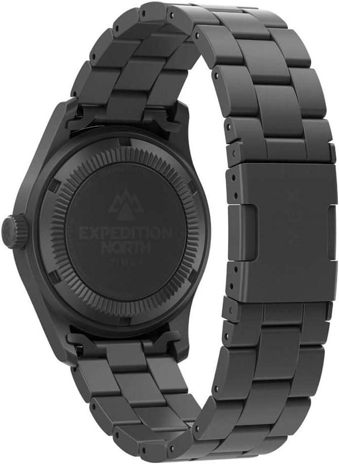 image:imageTimex Mens Expedition North Field Post Mechanical 38mm Watch Black Dial Stainless Steel Case with Black Stainless Steel Bracelet